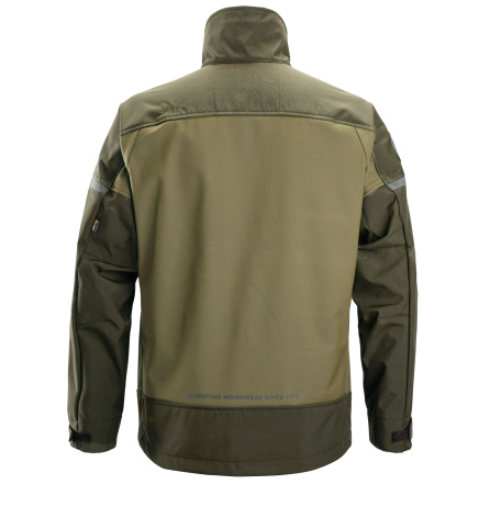 Softshellová bunda AllroundWork Stretch khaki