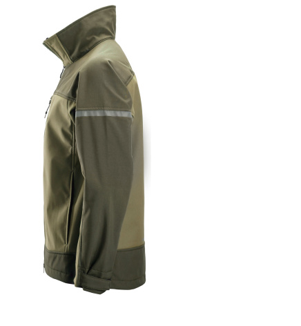 Softshellová bunda AllroundWork Stretch khaki