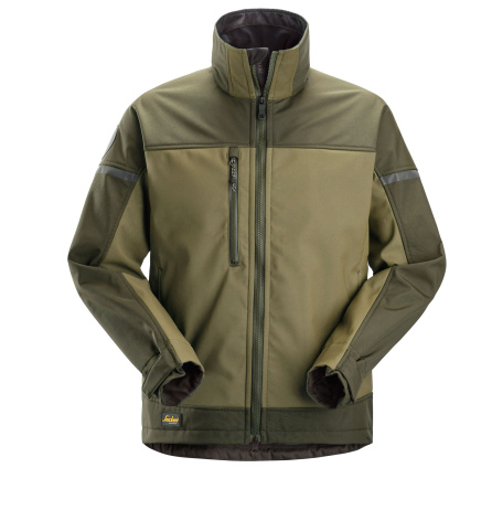 Softshellová bunda AllroundWork Stretch khaki