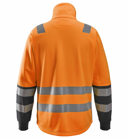 Mikina AllroundWork reflexní na zip, tř. 2 oranžovo černá