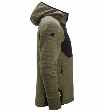 Mikina FlexiWork Active Comfort s kapucí khaki/černá