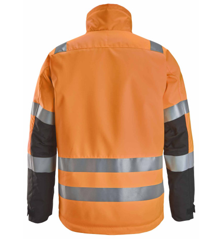 Bunda zimní reflexní třída 2/3 oranžová