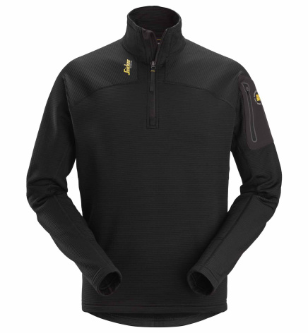 Mikina funkční Mikrofleece na 1/2 zip černá