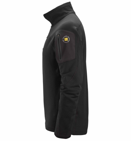 Mikina funkční Mikrofleece na 1/2 zip černá