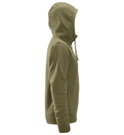 Mikina AllroundWork s kapucí khaki