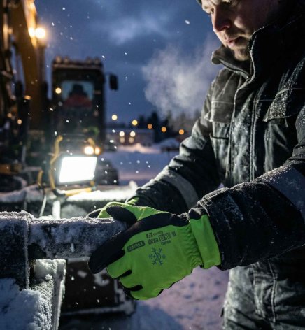 Reflexní rukavice Tamrex HexaGrip Thermo Hi-Vis