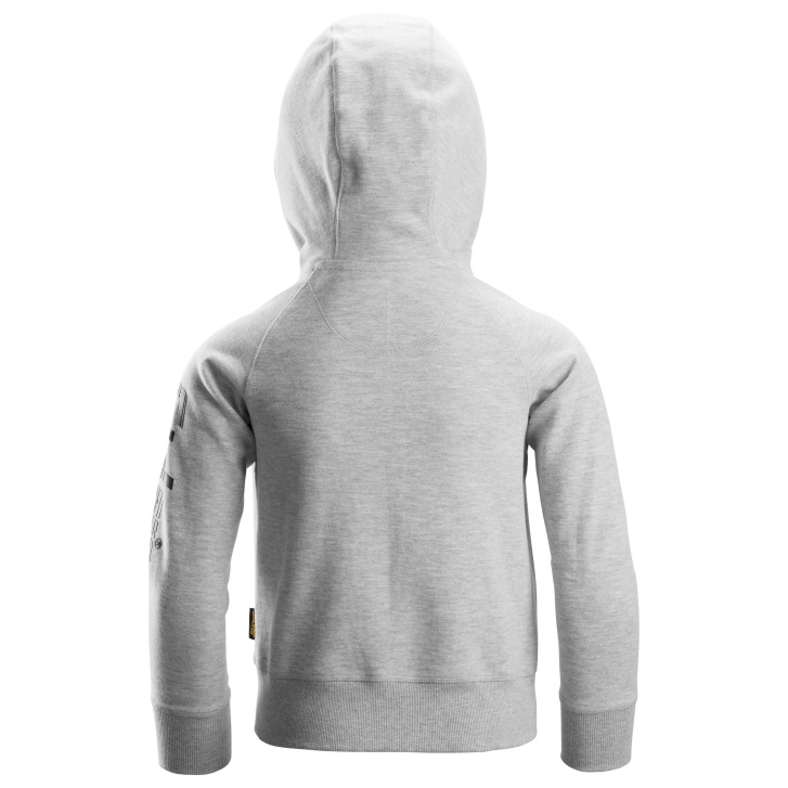 Mikina na zip s kapucí dětská šedá
