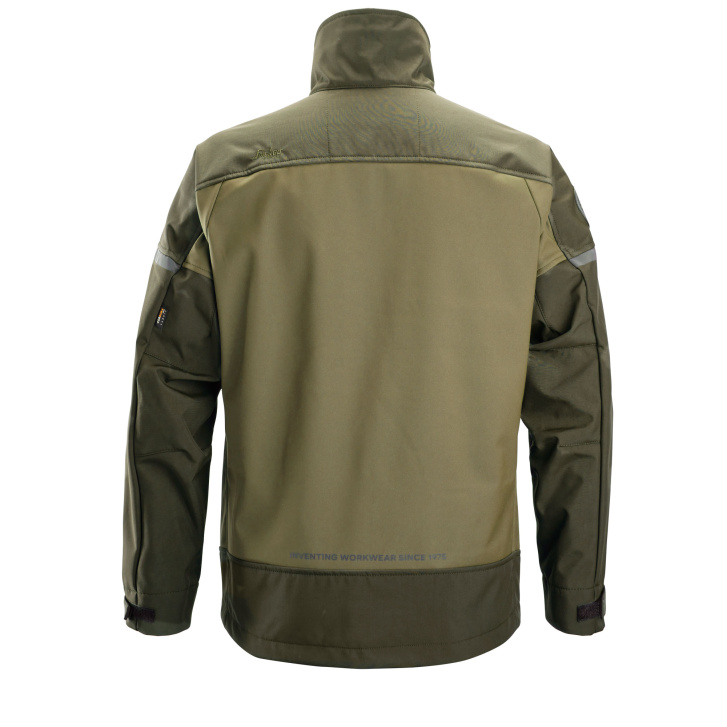 Softshellová bunda AllroundWork Stretch khaki