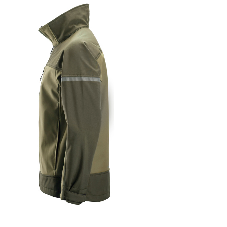Softshellová bunda AllroundWork Stretch khaki