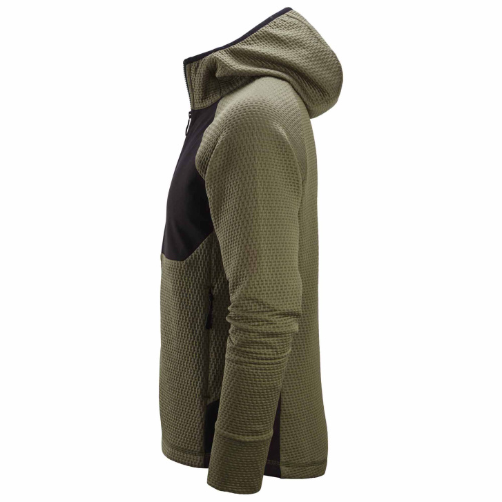 Mikina FlexiWork Active Comfort s kapucí khaki/černá