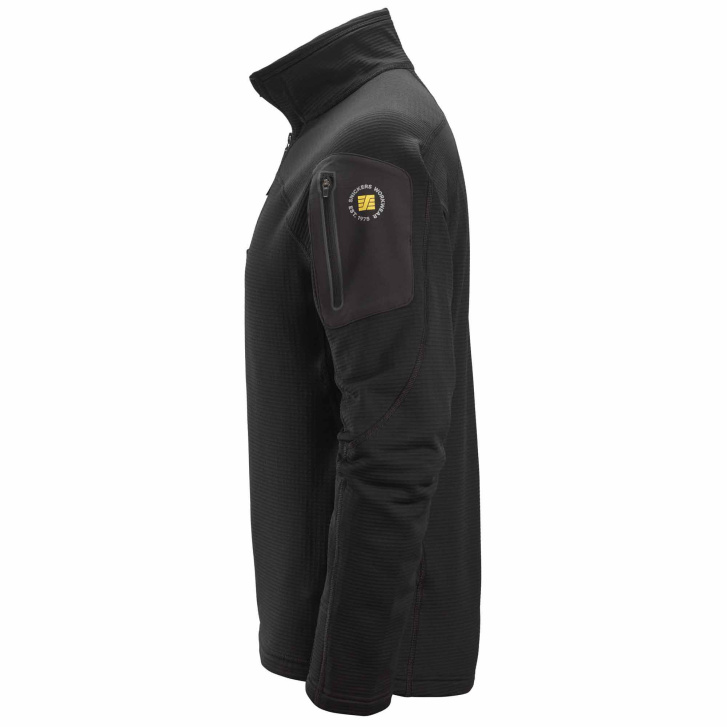 Mikina funkční Mikrofleece na 1/2 zip černá
