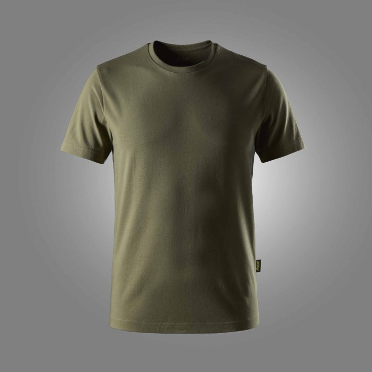 Tričko Classic Slim Fit khaki