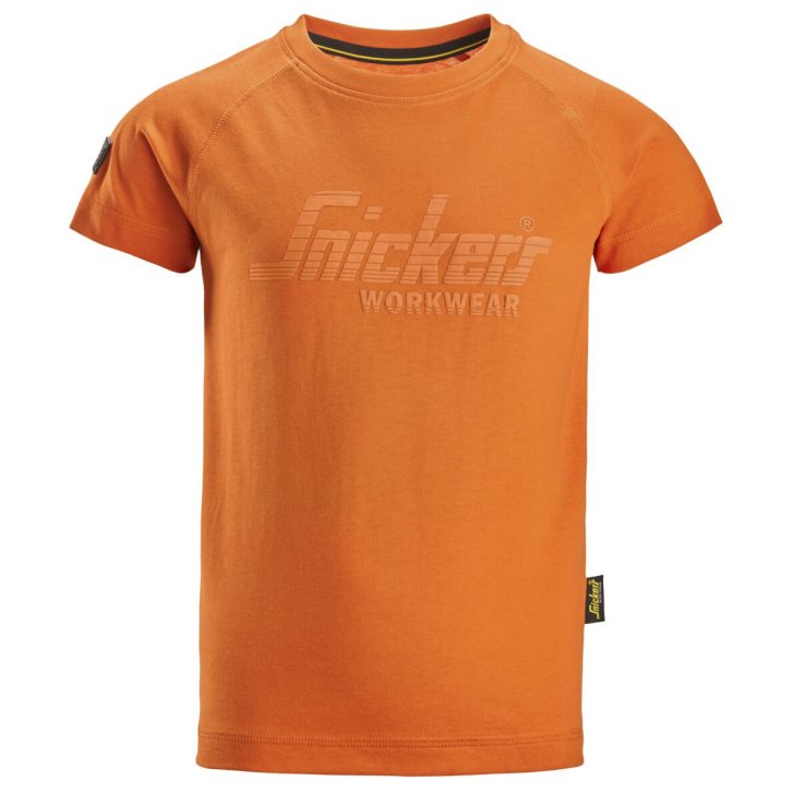 Tričko Snickers Workwear dětské oranžové