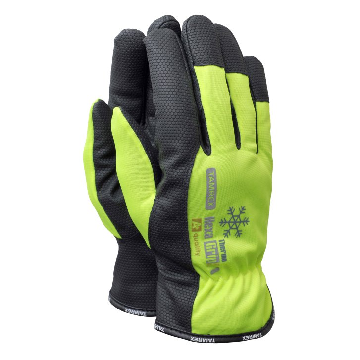 Reflexní rukavice Tamrex HexaGrip Thermo Hi-Vis